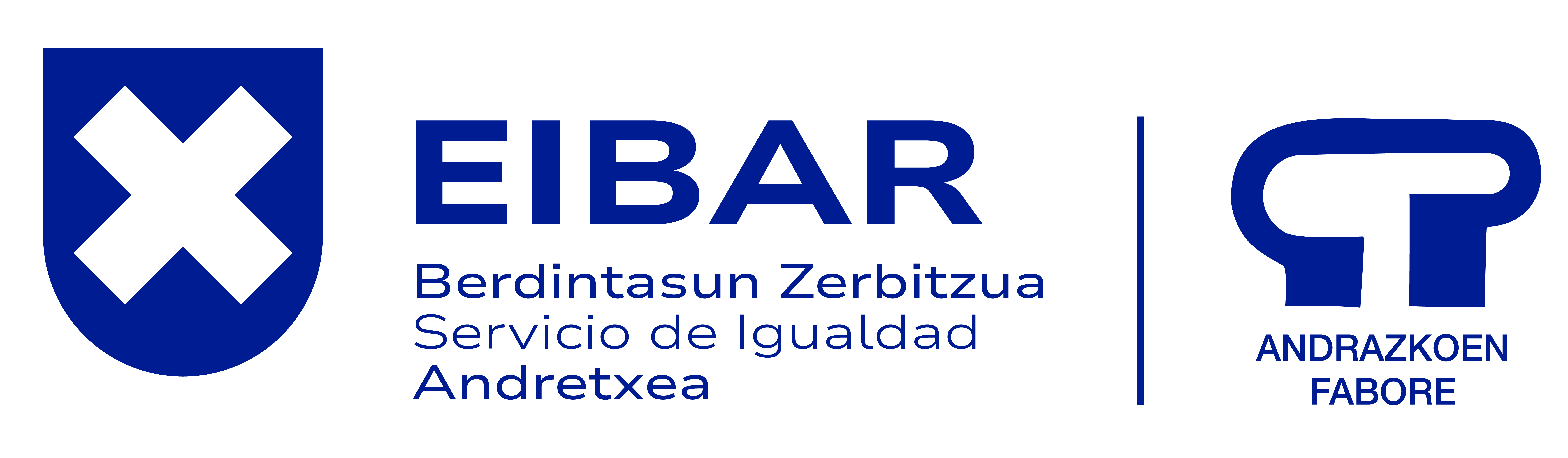 Berdintasun Zerbitzua horizontala urdina